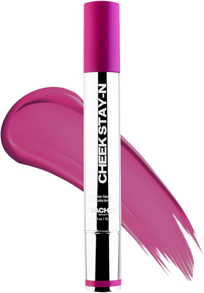Sacheu Cheek STAY-N Liquid Blush for Cheeks — High Pigment, Buildable, Lightweight Cream Blush ... | Amazon (US)