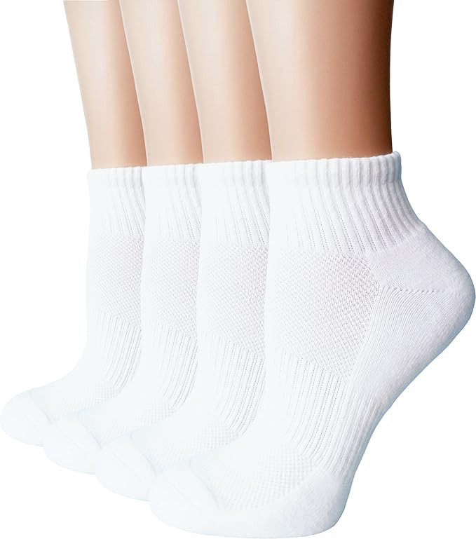 FORMEU Women's Moisture Wicking Athletic Low Cut Ankle Cotton Socks Cushion or Non Cushion Comfor... | Amazon (US)