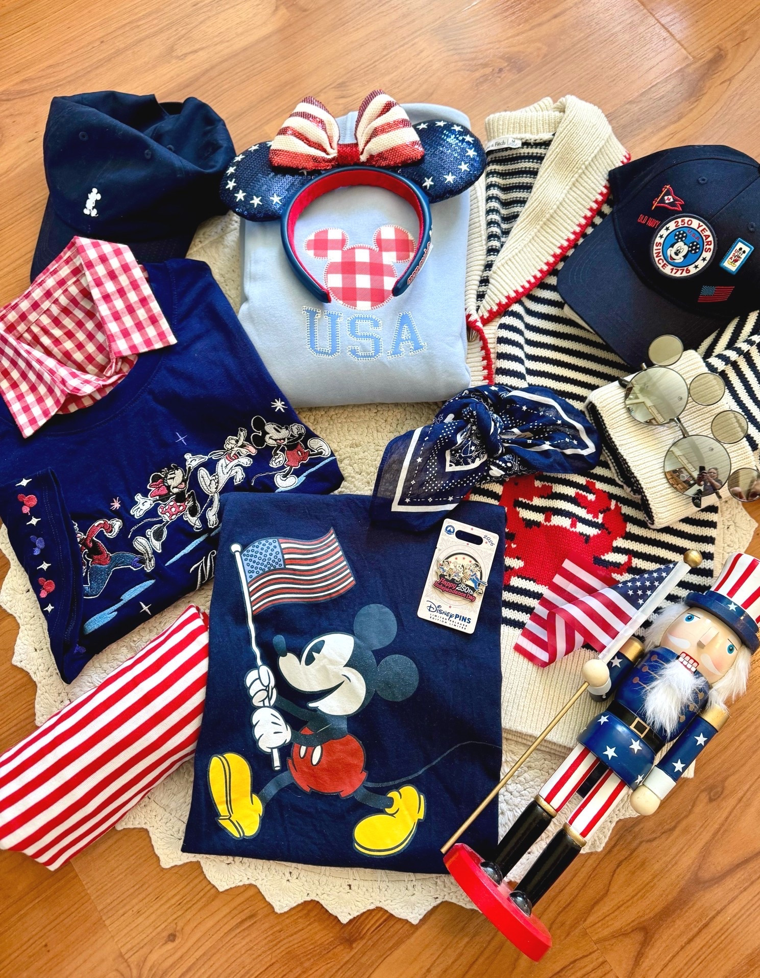 Gearing up for a happy 250 USA birthday celebration! Let’s go, red, white and blue! #preppy 
#july #starsandstripes #redwhiteandblue #summerlook #MickeyMouse #summeroutfit

#LTKootd #LTKSeasonal #LTKSaleAlert