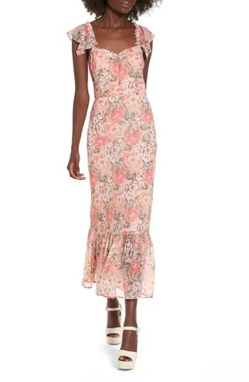 Women's Wayf Valerie Blouson Midi Dress | Nordstrom