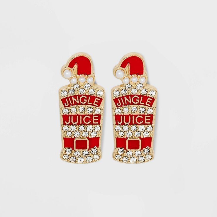 SUGARFIX by BaubleBar Naughty and Nice Statement Earrings - Red | Target