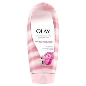 Olay Moisture Ribbons Plus Shea + Notes of Peony Blossom Body Wash, 18 oz | CVS Health