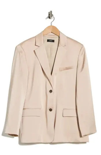 Theory Crushed Blazer in Soft Gold at Nordstrom Rack, Size Medium/large | Nordstrom Rack