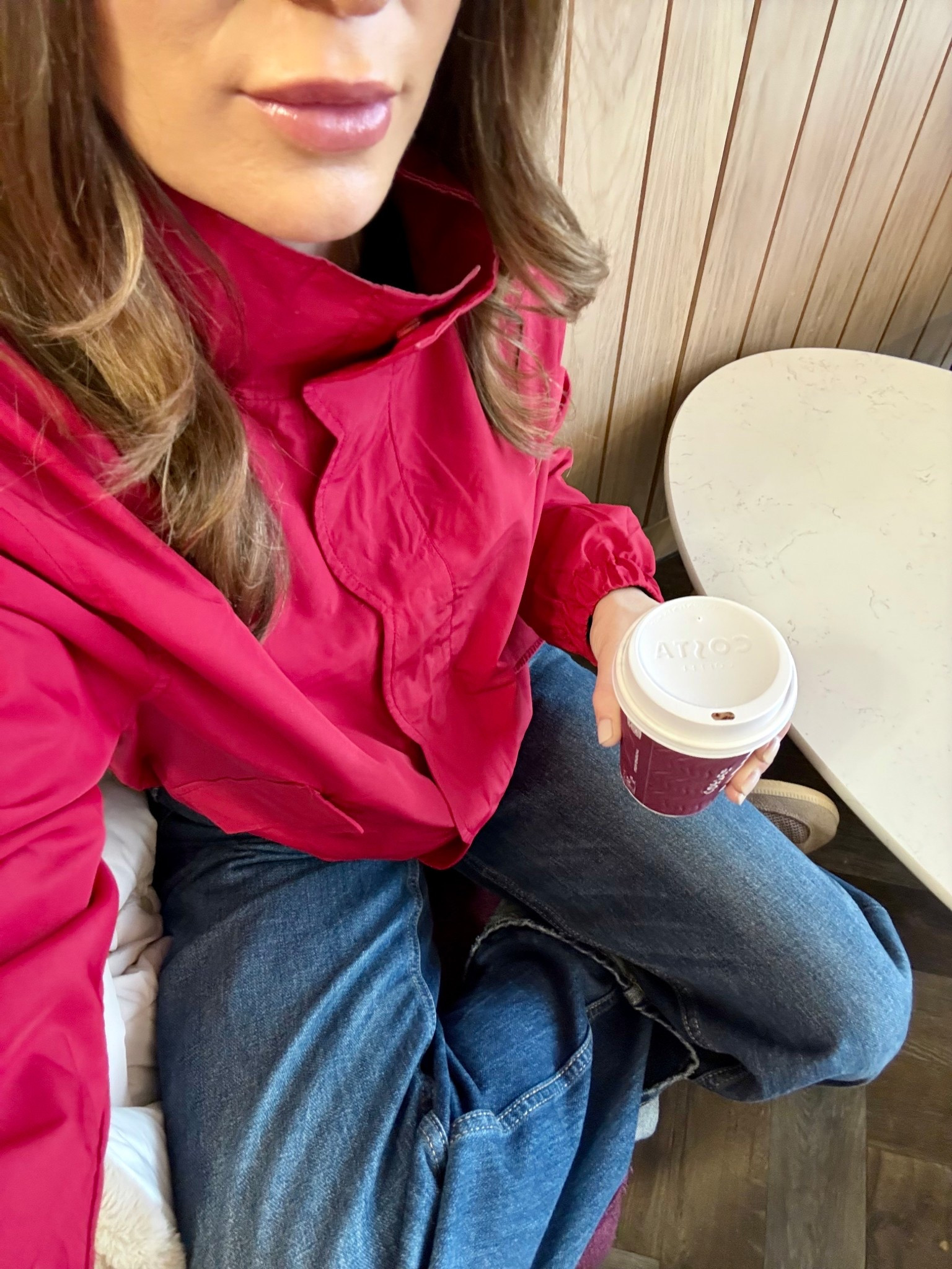 The jacket is the outfit - layering is perfect for this time of year. Just add a thermal base layer underneath. 
Linked my favourite thermsl tops and I am wearing the black one with this outfit. 

#LTKjeans #LTKFashionMonth #LTKspring