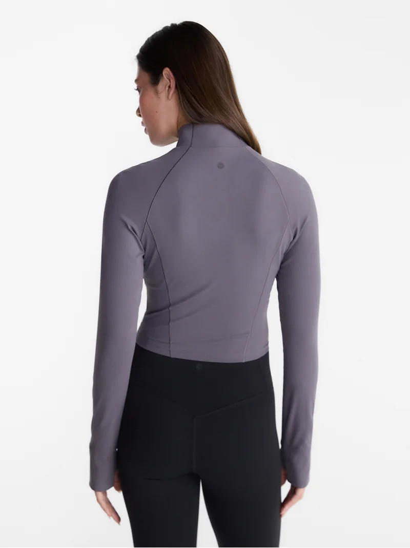 Avia Women's SoftSculpt Cropped Jacket, Sizes XS-XXXL | Walmart (US)