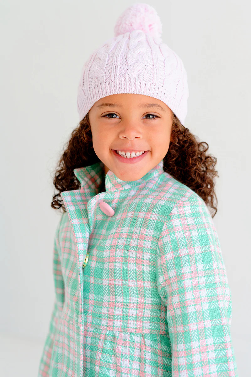 Collins Cable Knit Hat - Palm Beach Pink | The Beaufort Bonnet Company