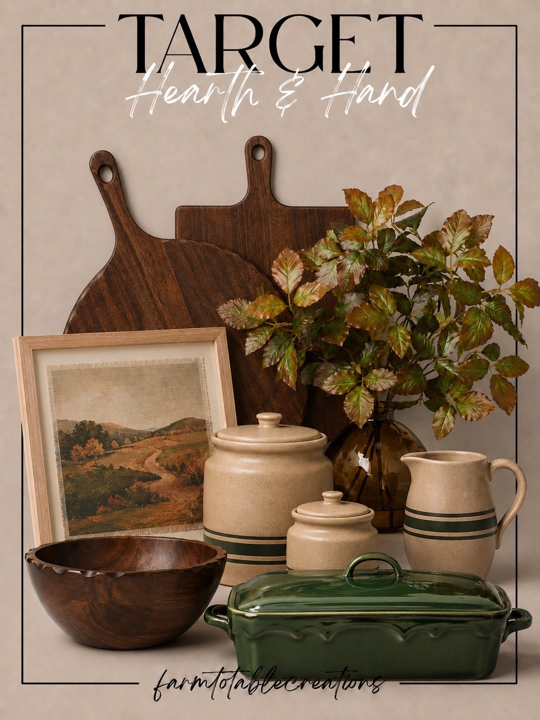 Coming Soon. Target Hearth & Hand Kitchen Favorites for a Cozy, Collected Home 🌿🤎

Bring warmth and timeless style into your kitchen with these beautiful Hearth & Hand finds from Target. Rich wood accents, classic stoneware, earthy greenery, and versatile serving pieces make it easy to create a space that feels elevated, inviting, and perfect for every season.

Follow @farmtotablecreations on Instagram for more cozy home finds and trending decor.#TargetHome #HearthAndHand #TargetFinds #KitchenDecor #KitchenStyling #NeutralHome #CozyHome #CountertopStyling #WoodDecor #Stoneware #Serveware #HomeDecor #TimelessStyle #HomeInspiration

#LTKHome #LTKHome