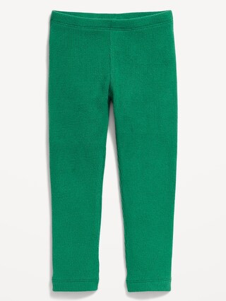 Cozy Waffle-Knit Leggings for Toddler Girls | Old Navy (US)