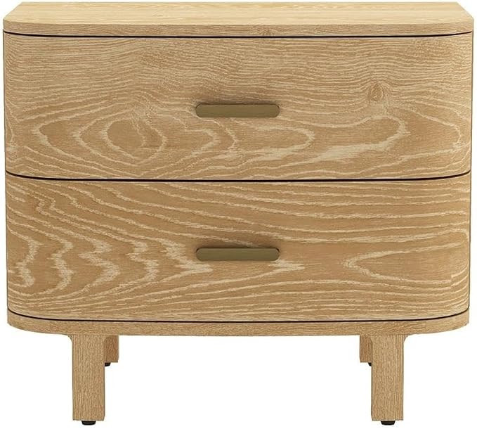 Manhattan Comfort Solara 32" Nightstand with 1 Drawer & Open Cubby, Modern Wood Design Bedside Ta... | Amazon (US)