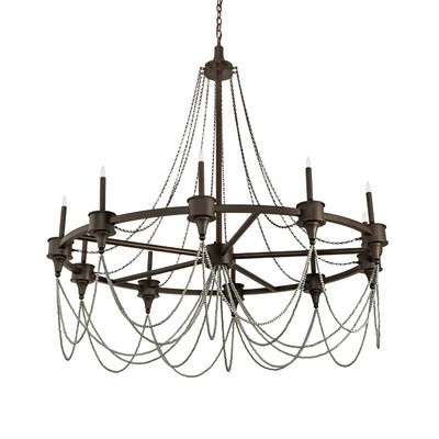 60" Wide Marcie 10 Light Chandelier | Wayfair North America