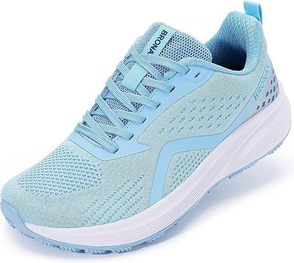 BRONAX Women's Wide Toe Box Road Running Shoes | Wide Athletic Tennis Sneakers with Rubber Outsol... | Amazon (US)