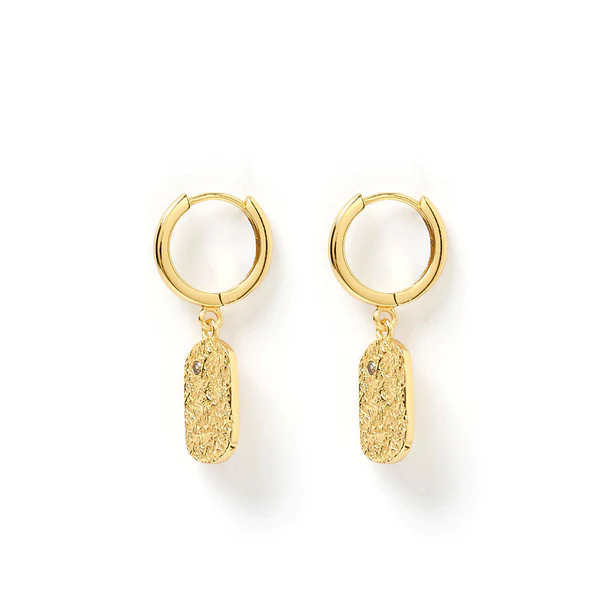 Mendoza Gold Huggie Earrings | Arms Of Eve
