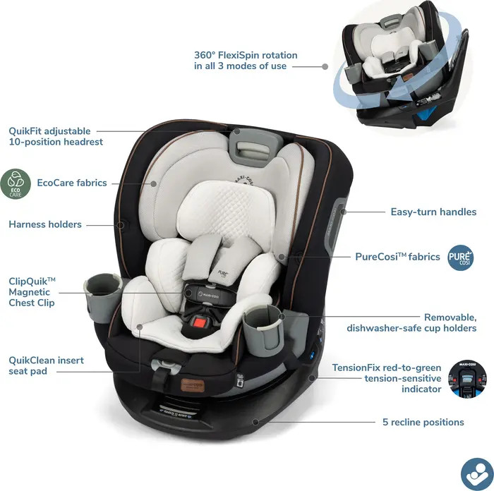 Maxi-Cosi® Emme 360™ All-In-One Rotating Convertible Car Seat | Nordstrom | Nordstrom