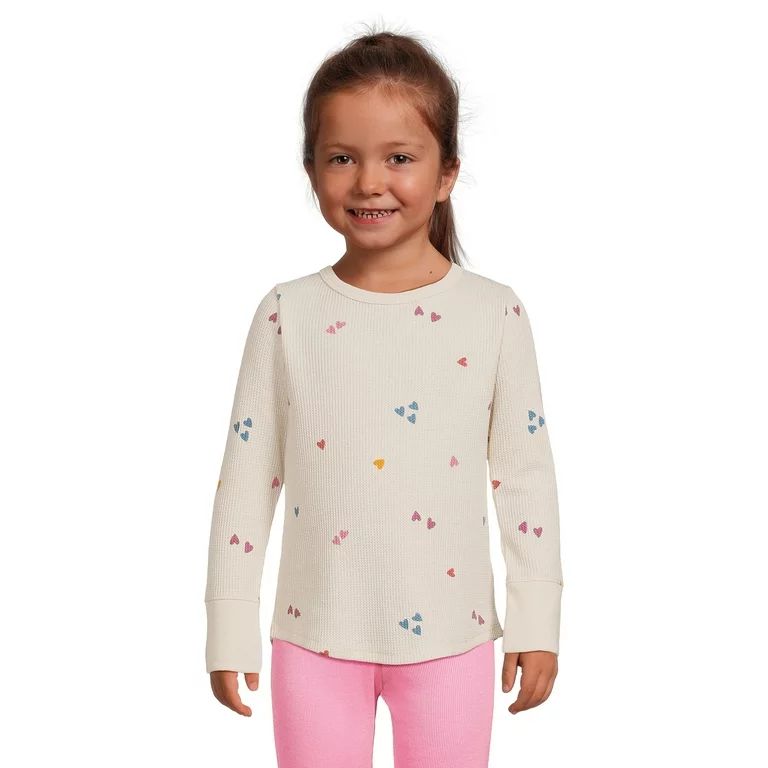 Garanimals Toddler Girl Long Sleeve Thermal T-Shirt, Sizes 12M -5T | Walmart (US)