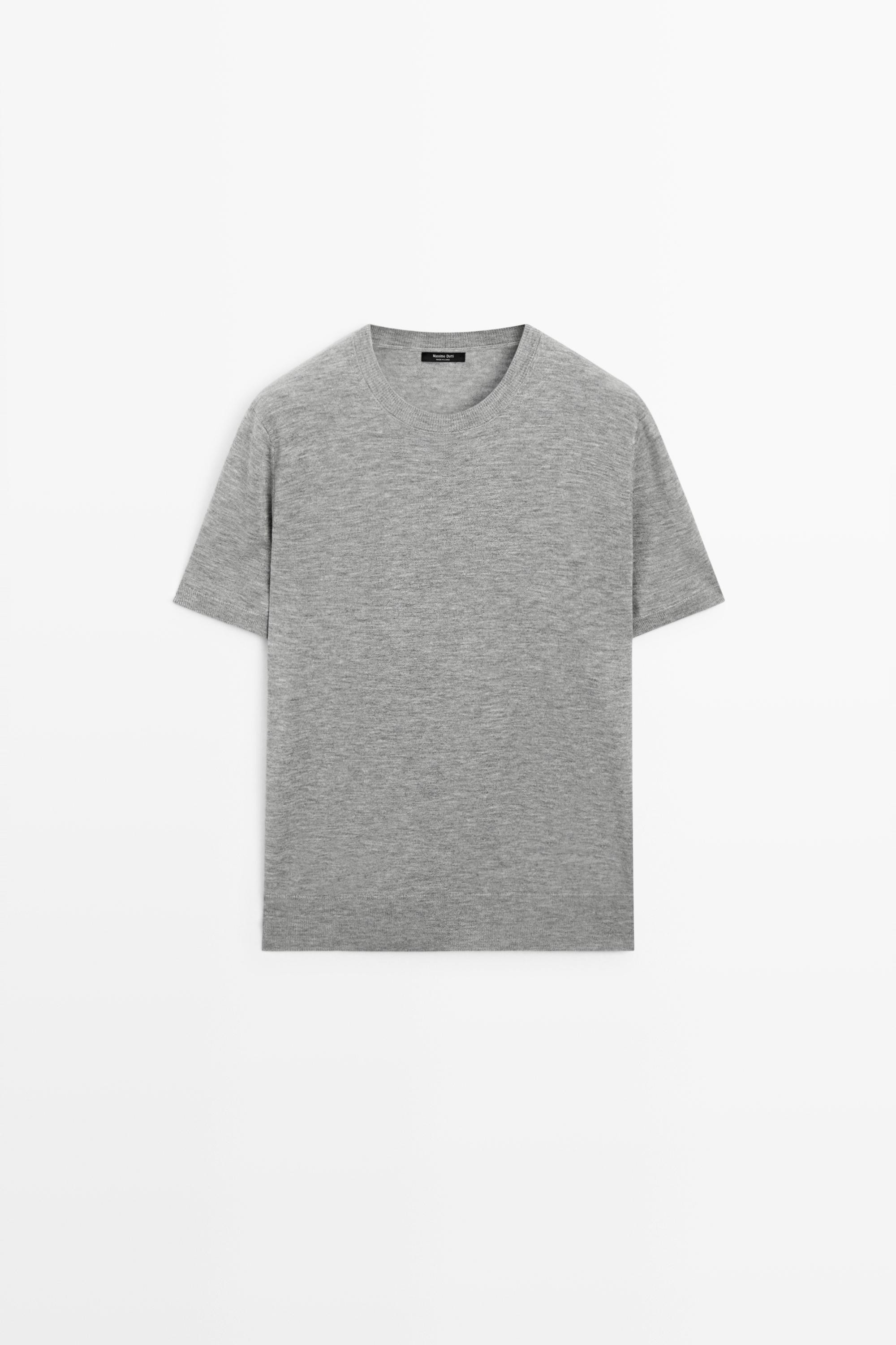 Short-sleeve fine-knit sweater | Massimo Dutti UK