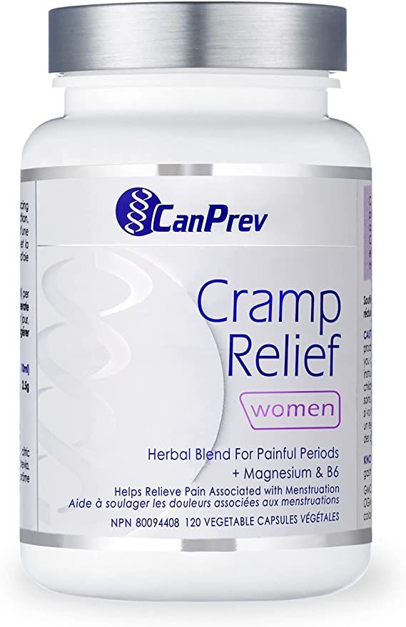 CanPrev Cramp Relief 120 v-caps l Relieves Muscle Spasms, & Pain Associated With Menstruation l R... | Amazon (CA)