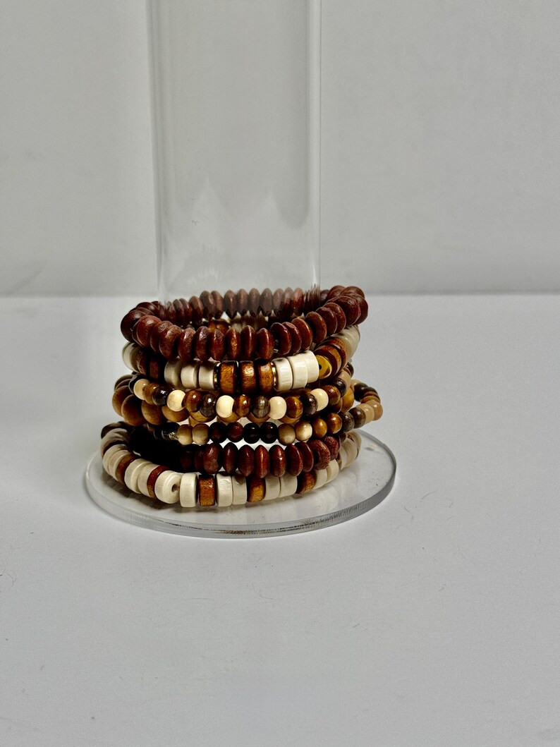 Handmade Wood Bracelets (set of 7) - \u201cknock on Wood\u201d - Etsy | Etsy (Global)
