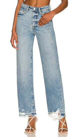 Ryan High Rise Straight in Cascade | Revolve Clothing (Global)