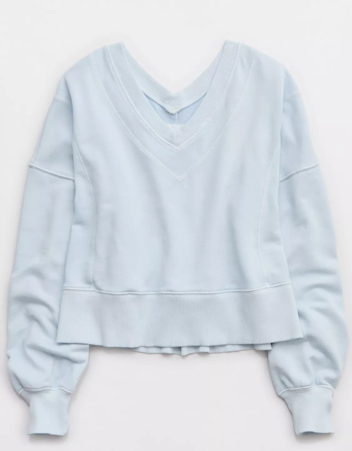 Aerie Go-To V Neck Sweatshirt | American Eagle Outfitters (US & CA)