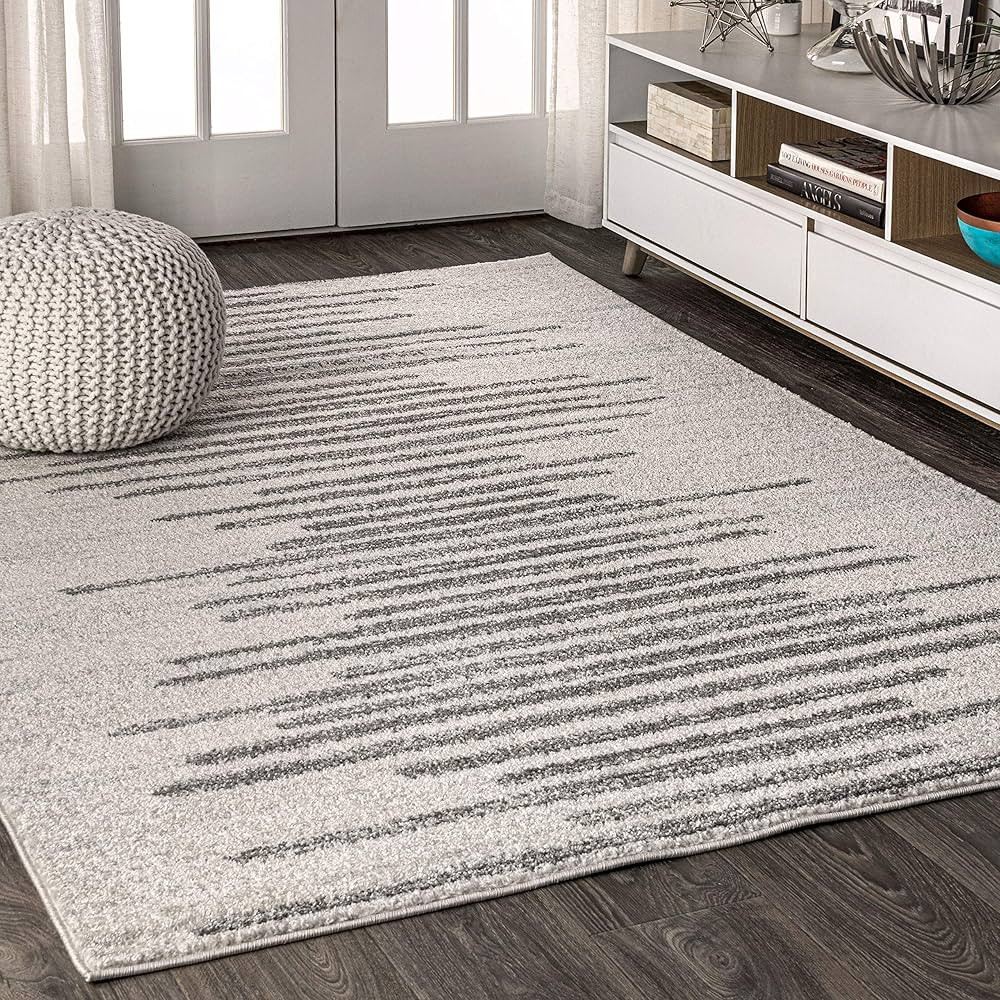 JONATHAN Y MOH205A-8 Aya Berber Stripe Geometric Indoor Farmhouse Area-Rug Bohemian Minimalistic ... | Amazon (US)