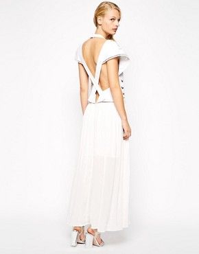Alice McCall Maxi Dress with Cut Out Detail and Cross Back | ASOS UK