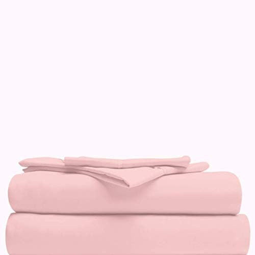 Pampered By Porsha Luxurious Sheet Set, Pink (Twin) | Amazon (US)
