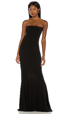 Norma Kamali x REVOLVE Strapless Fishtail Gown in Black from Revolve.com | Revolve Clothing (Global)
