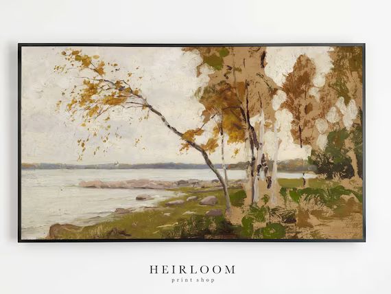 Samsung Frame TV Art | Landscape | Vintage | Fall Art | DIGITAL Art | Frame TV | Etsy (US)