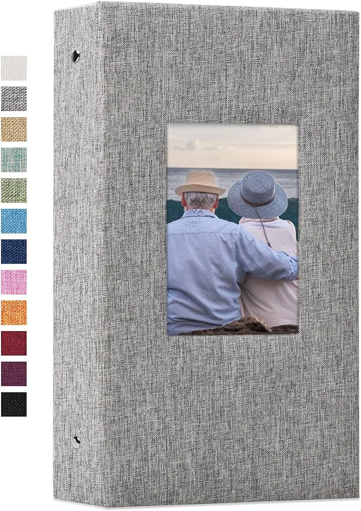 Vienrose Photo Album 4x6 with 300 Pockets Fabric Linen Cover Photo Book Slip-in Picture Albums fo... | Amazon (US)