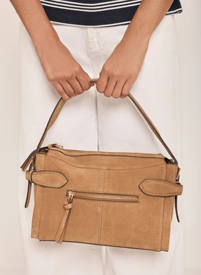 Annie Tan Suede Crossbody Bag | Mint Velvet