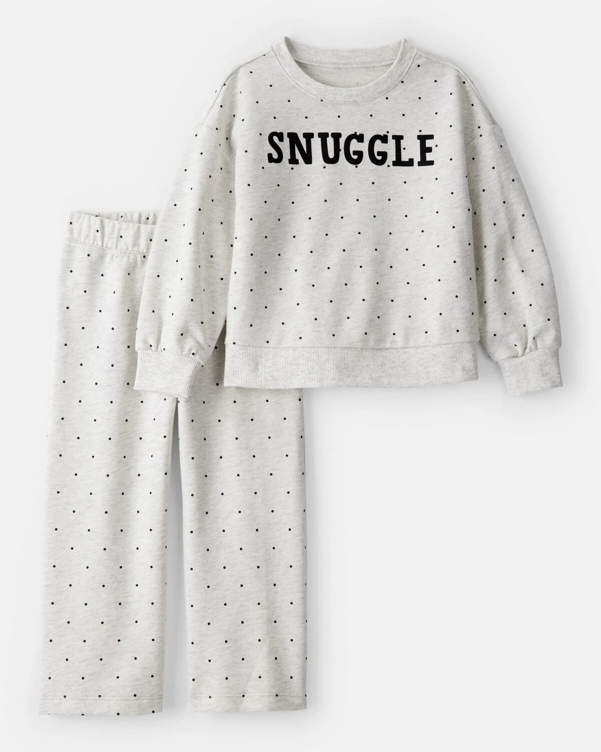 Toddler Girl Snuggle French Terry Pullover & Pant Set - Grey | Carter's | Carter's Inc