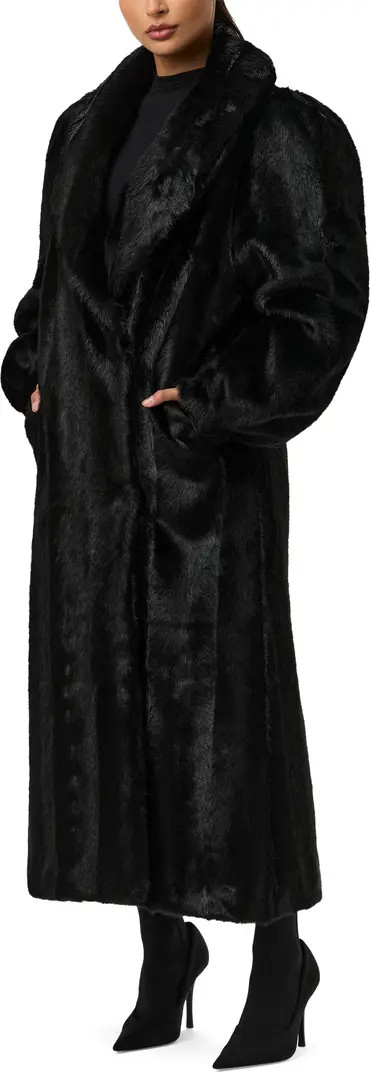 Longline Faux Fur Coat | Nordstrom