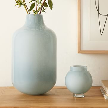 Mari Sage Glass Vases | West Elm | West Elm (US)