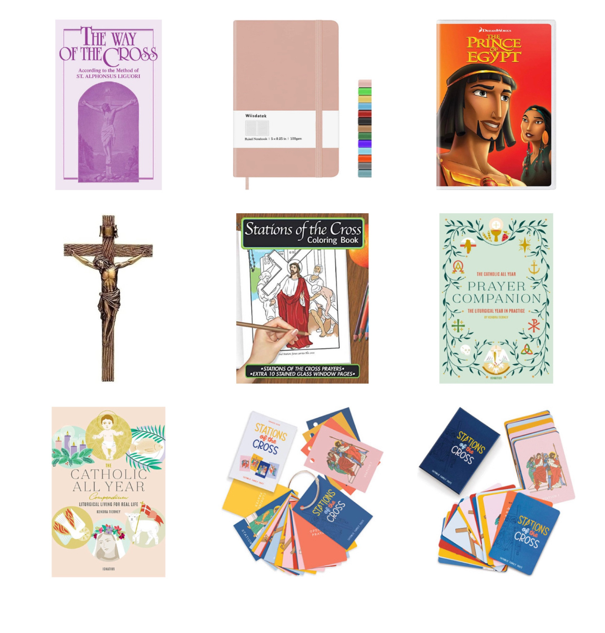 things that can help you enter into Holy Week! all on amazon do you can get them before the Triduum 