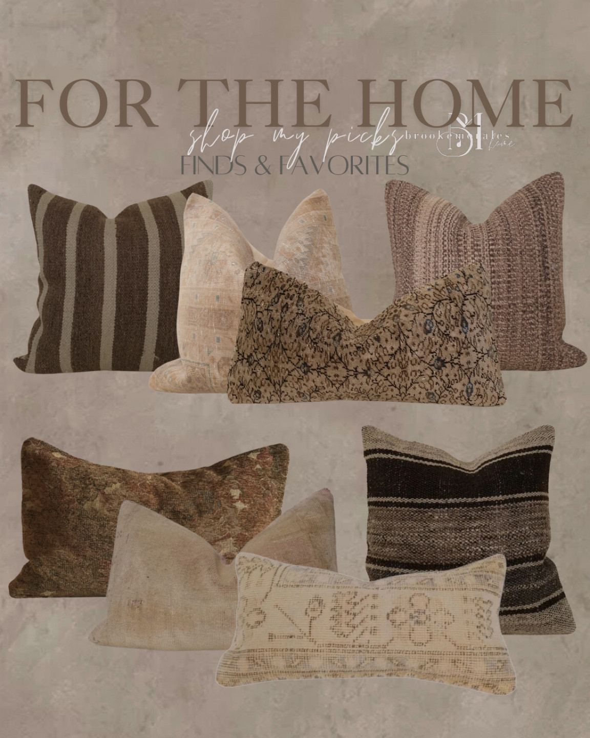 Shop these gorgeous pillows 🤎✨