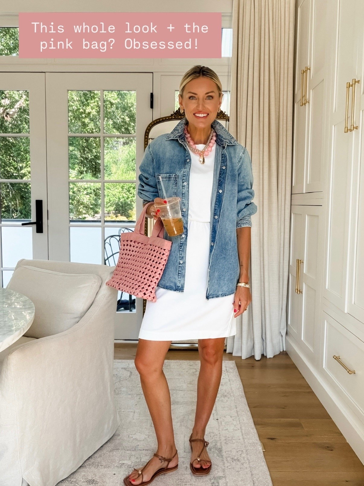 Loving this chic, affordable summer look 😍 wearing M in the denim top & XS in the dress.

Loverly Grey, Loft, Walmart fashion, Walmart finds, white mini dress, denim shirt

#LTKootd #LTKSeasonal
