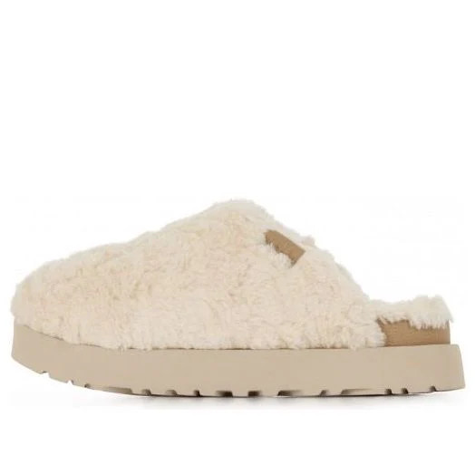 (WMNS) UGG Fuzz Sugar Slide 'Natural' | KICKS CREW