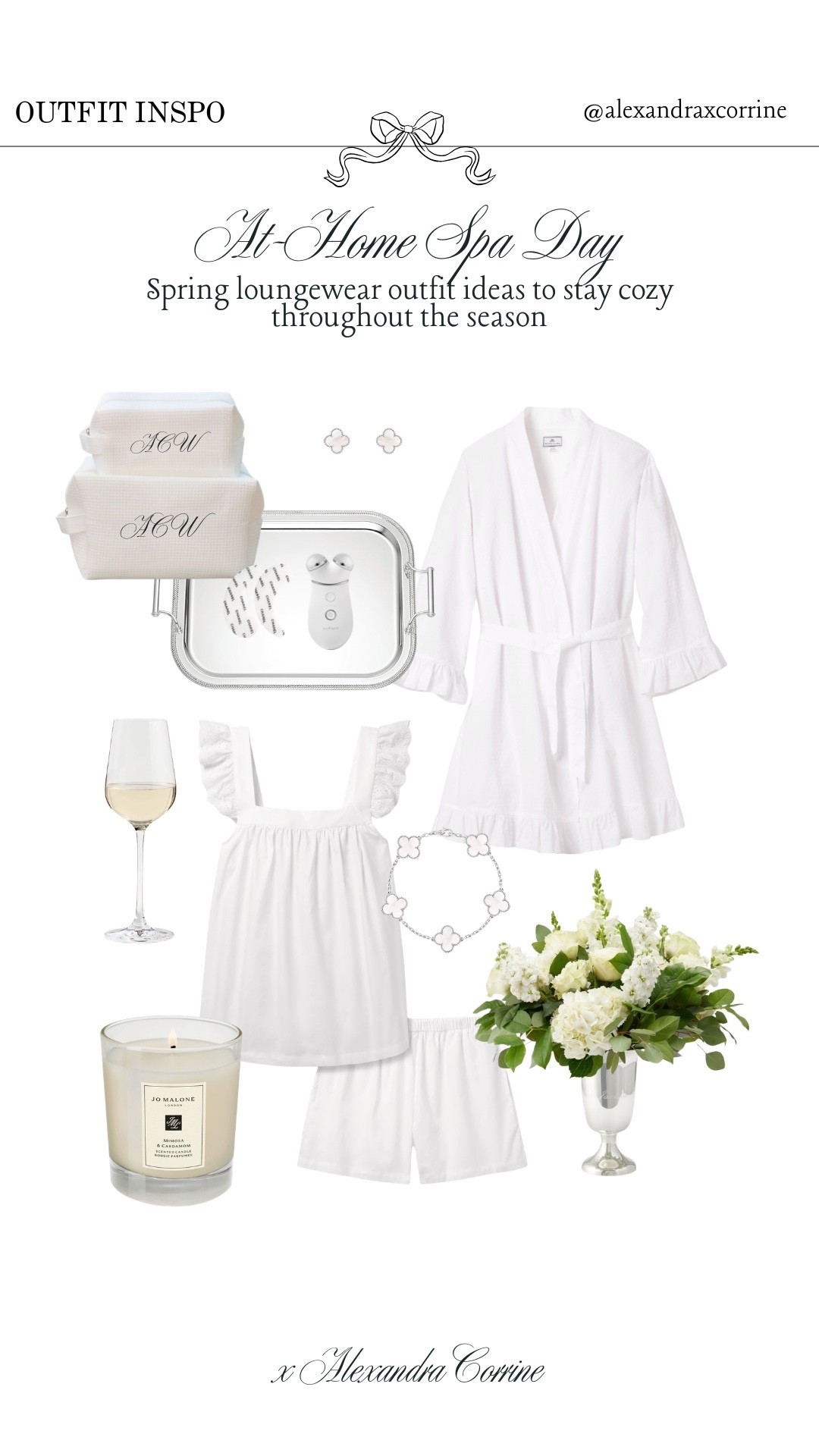 At home spa day 🦢 Spring loungewear outfit ideas to stay cozy through the season 🤍

Spring outfit inspo, loungewear, lounge set, pajamas, pjs, spring style, outfit ideas, self care, robe, bathrobe 

#LTKselfcare #LTKSeasonal #LTKootd