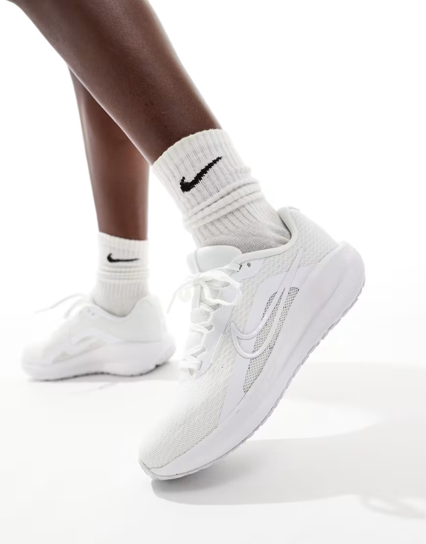 Nike Running Downshifter 13 sneakers in white | ASOS (Global)