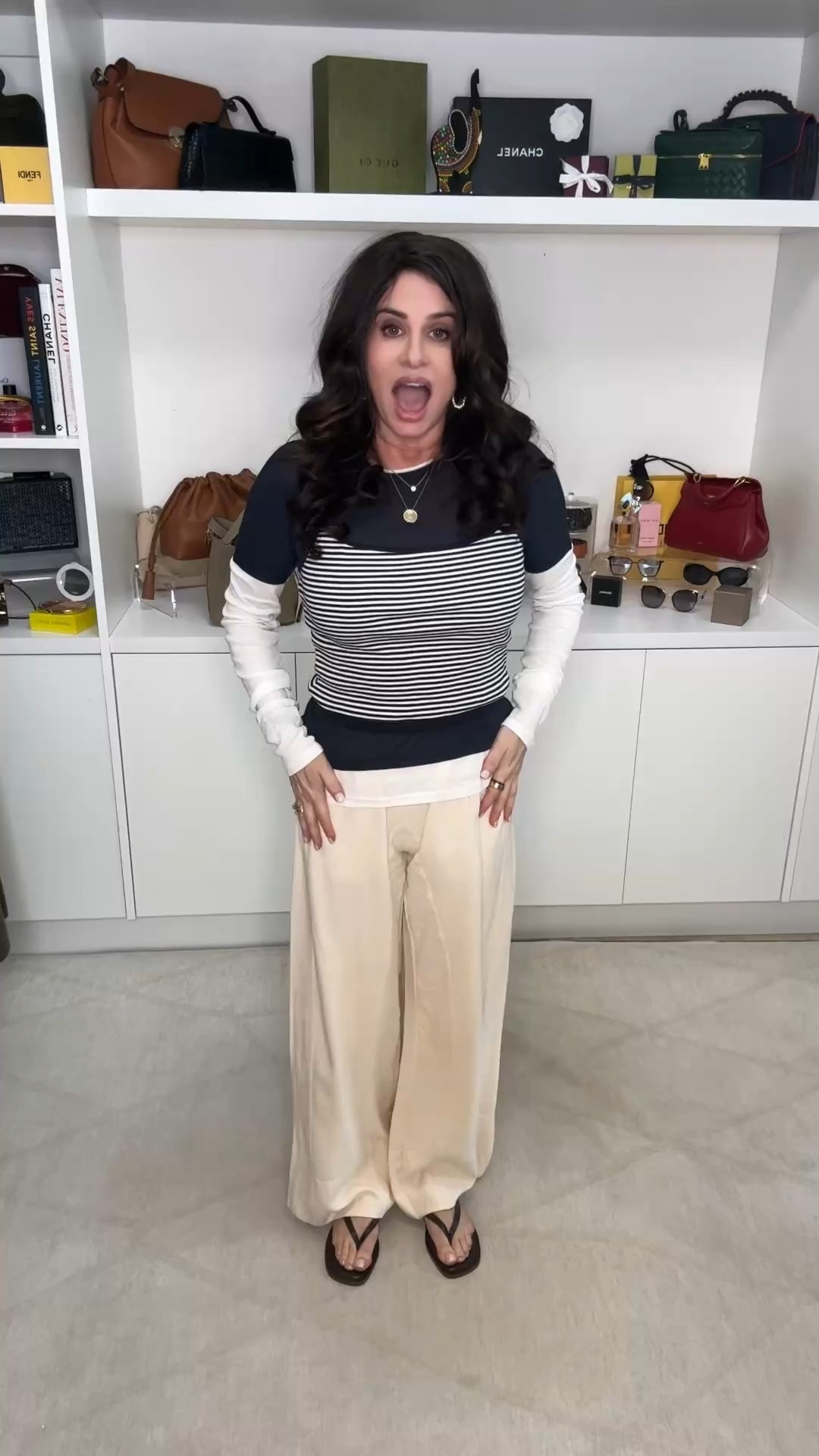 A super casual comfy look. Cotton linen pants XS , top med , wedge thongs TTS 
#casualspringlook #comfortablelook

#LTKOver40 #LTKootd #LTKSaleAlert