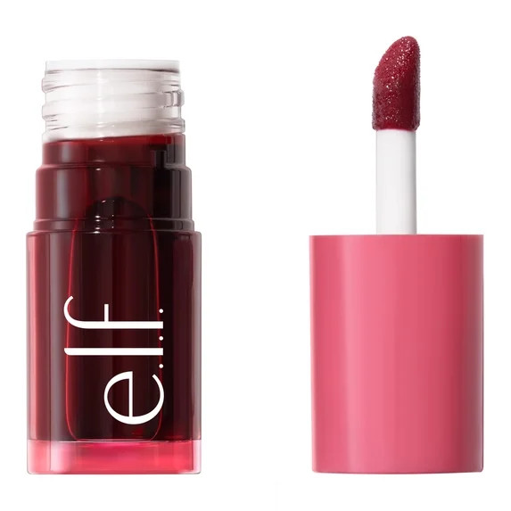 e.l.f. Sheer For It Blush Tint, Buildable Stain For Lips + Cheeks, Left On Red, 0.22 fl oz | Walmart (US)