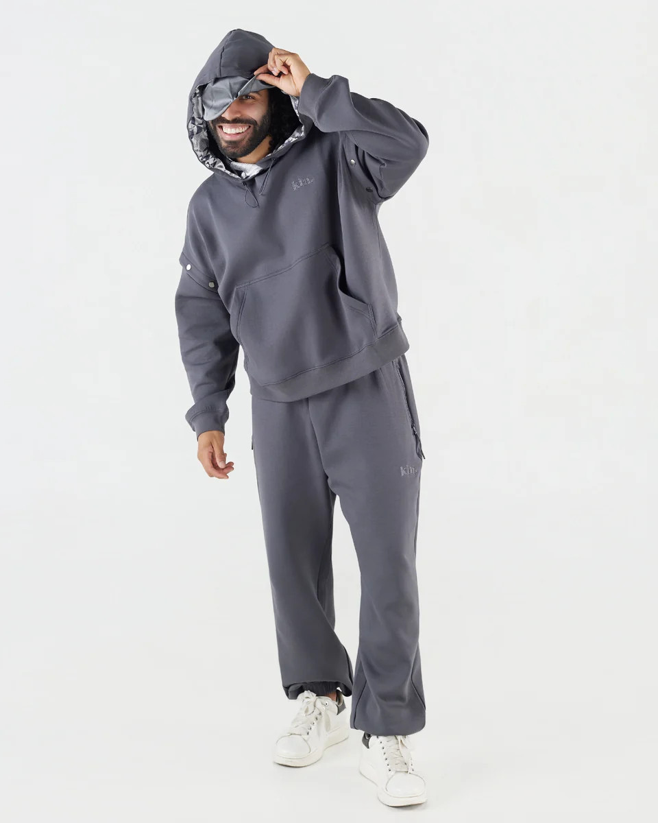 Charcoal Grey Satin Lined Unisex Travel Set | KIN Apparel