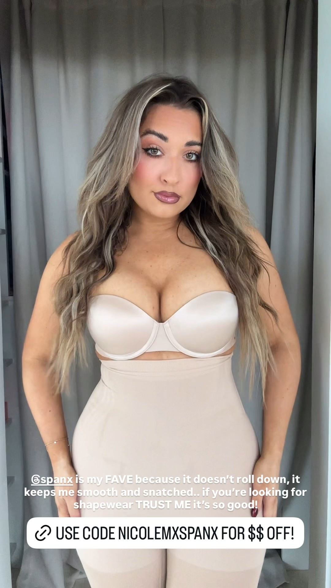 My favorite shapewear! It’s snatches and shapes in all the right places. I’m wearing a size large! Use discount code NICOLEMXSPANX for $$ off! @spanx #spanxpartner

#LTKSaleAlert #LTKgrwm #LTKootd