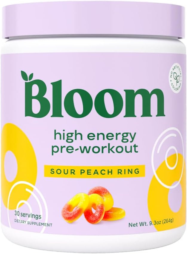 Bloom Nutrition High Energy Pre Workout Powder, Amino Energy with Beta Alanine, Ginseng & L Tyros... | Amazon (US)