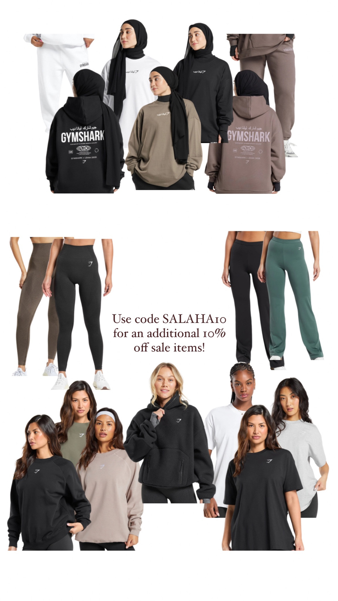 Gymshark, activewear, sale, extra discount, 10% off, modest fashion, modest activewear, modest gymwear 

#LTKActive #LTKSeasonal #LTKstyletip