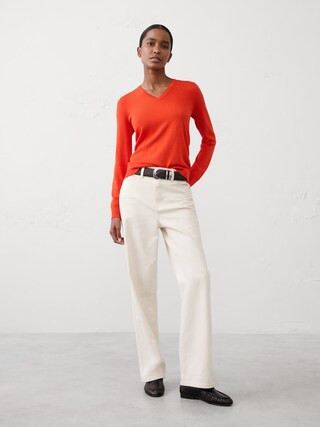 Forever V-Neck Sweater | Banana Republic Factory