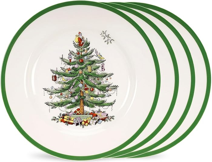 Portmeirion Home & Gifts Spode Salad Plates, Ceramic, Multi-Colour, Set of 4 | Amazon (UK)