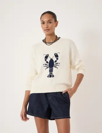 Hush Hallie Crew Neck Lobster Graphic Sweater | Nordstrom | Nordstrom
