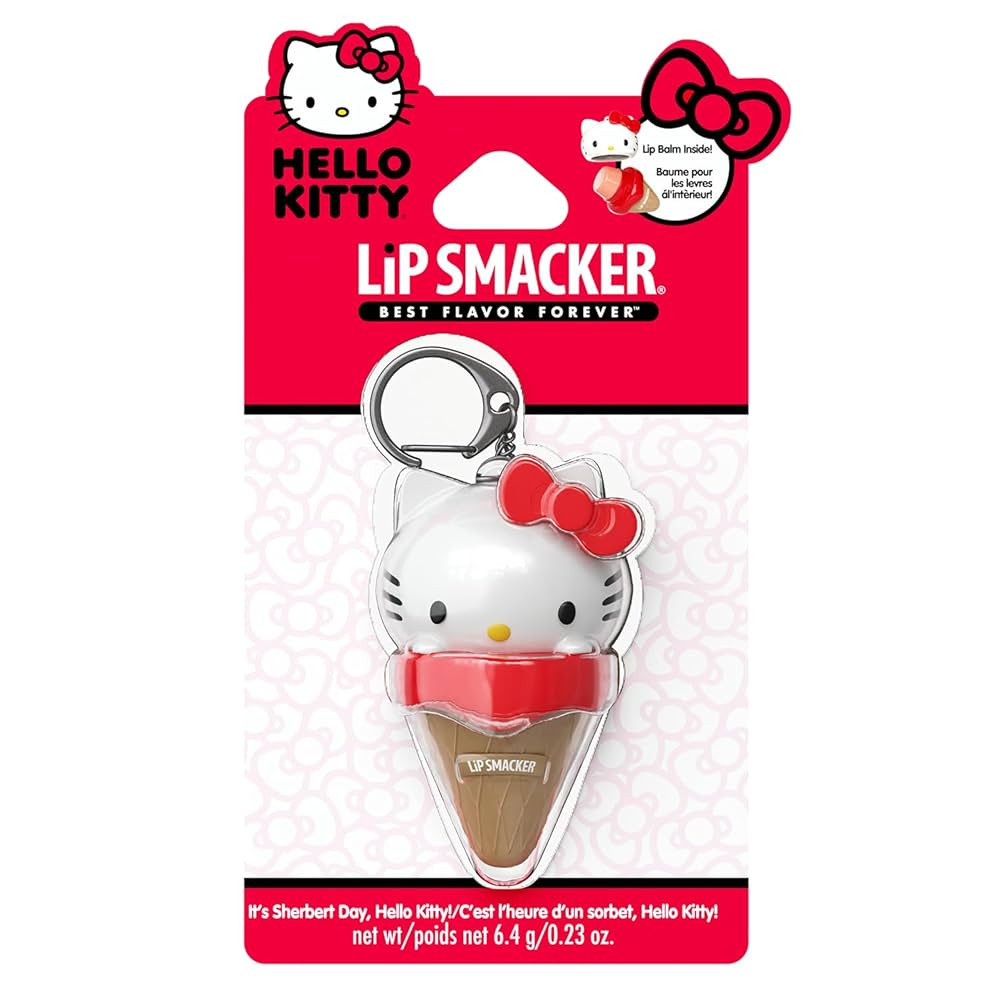 Lip Smacker Hello Kitty Lip Balm, Ice Cream Flavored Moisturizing, Smoothing Soft Shine, Hydratin... | Amazon (US)