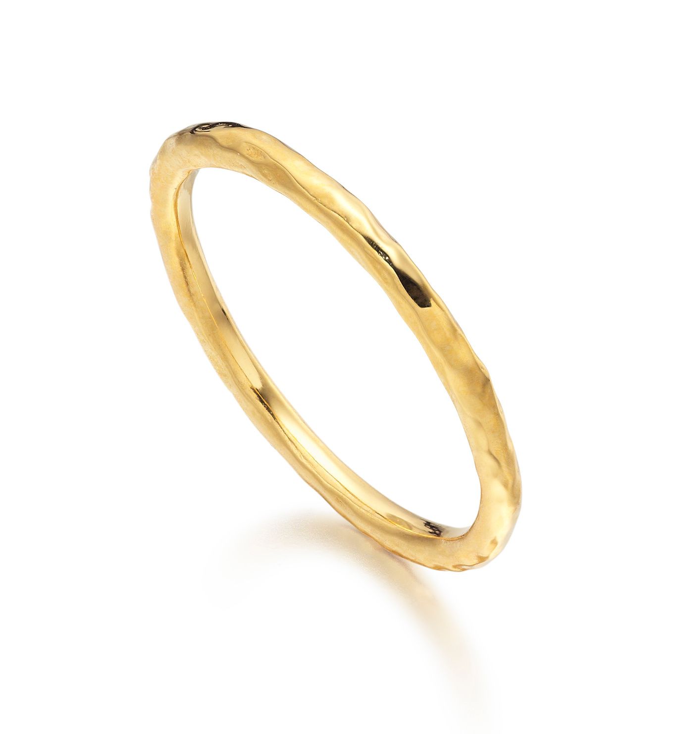 Siren Hammered Ring | Monica Vinader (Global)